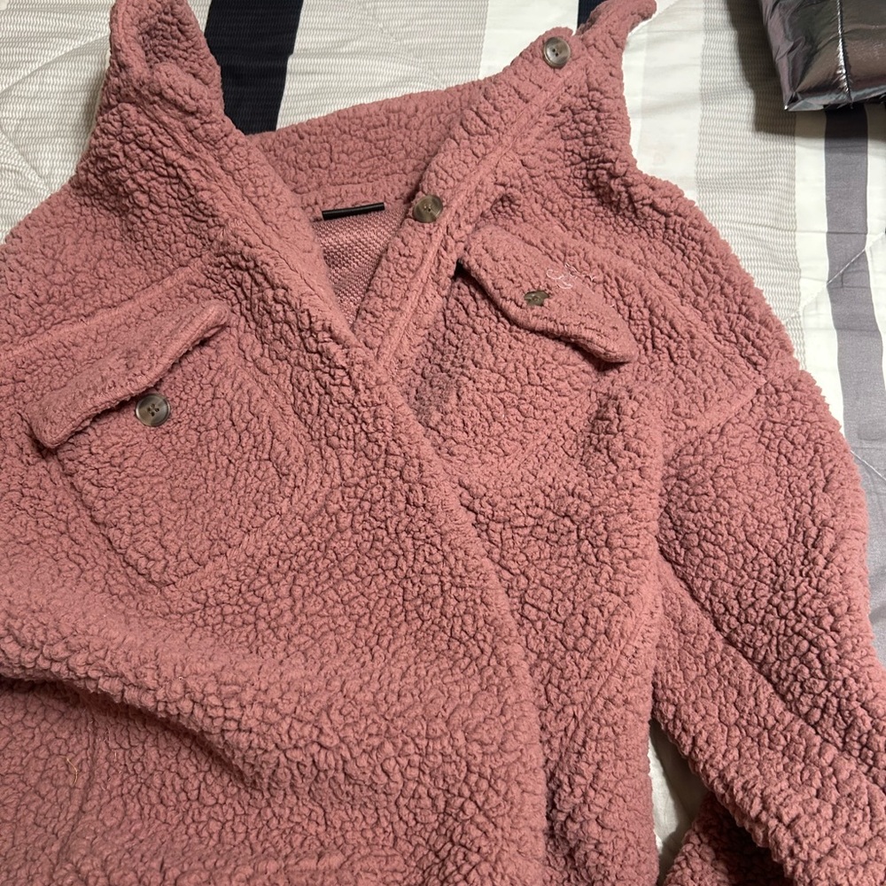 32 Degrees Pink Sherpa Coat